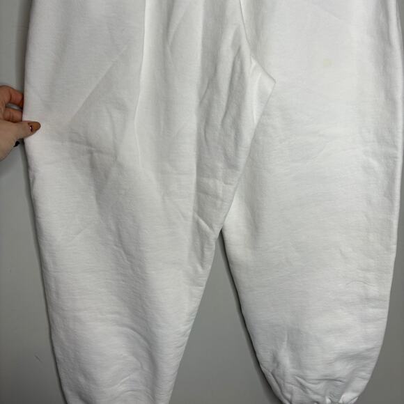 Alexander Wang Logo Tapered Track Pants White - Picture 7 of 10